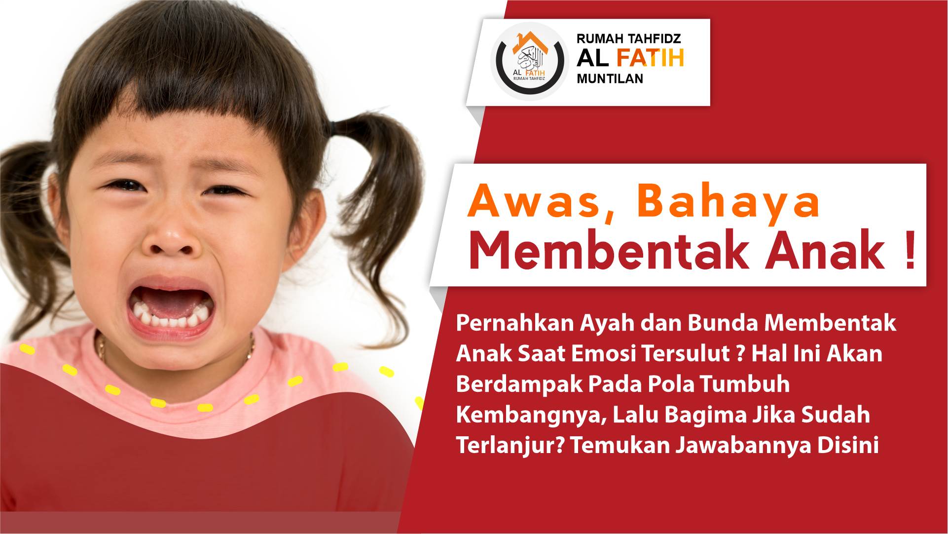 terlanjur membentak anak